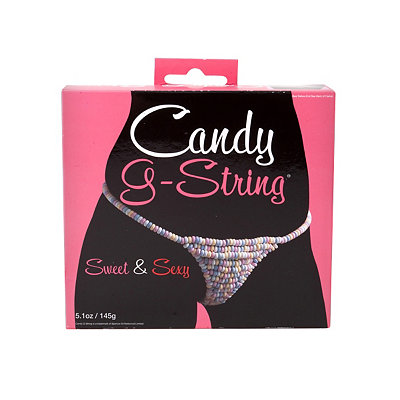 Candy cane g-string thong, Powder Pink