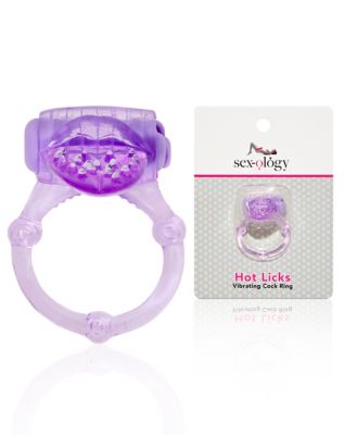 Hot Licks Vibrating Cock Ring - Sexology