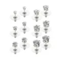 CZ Round Stud Earrings - 12 Pack at Spencer's