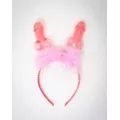 Pink Pecker Headband at Spencer's