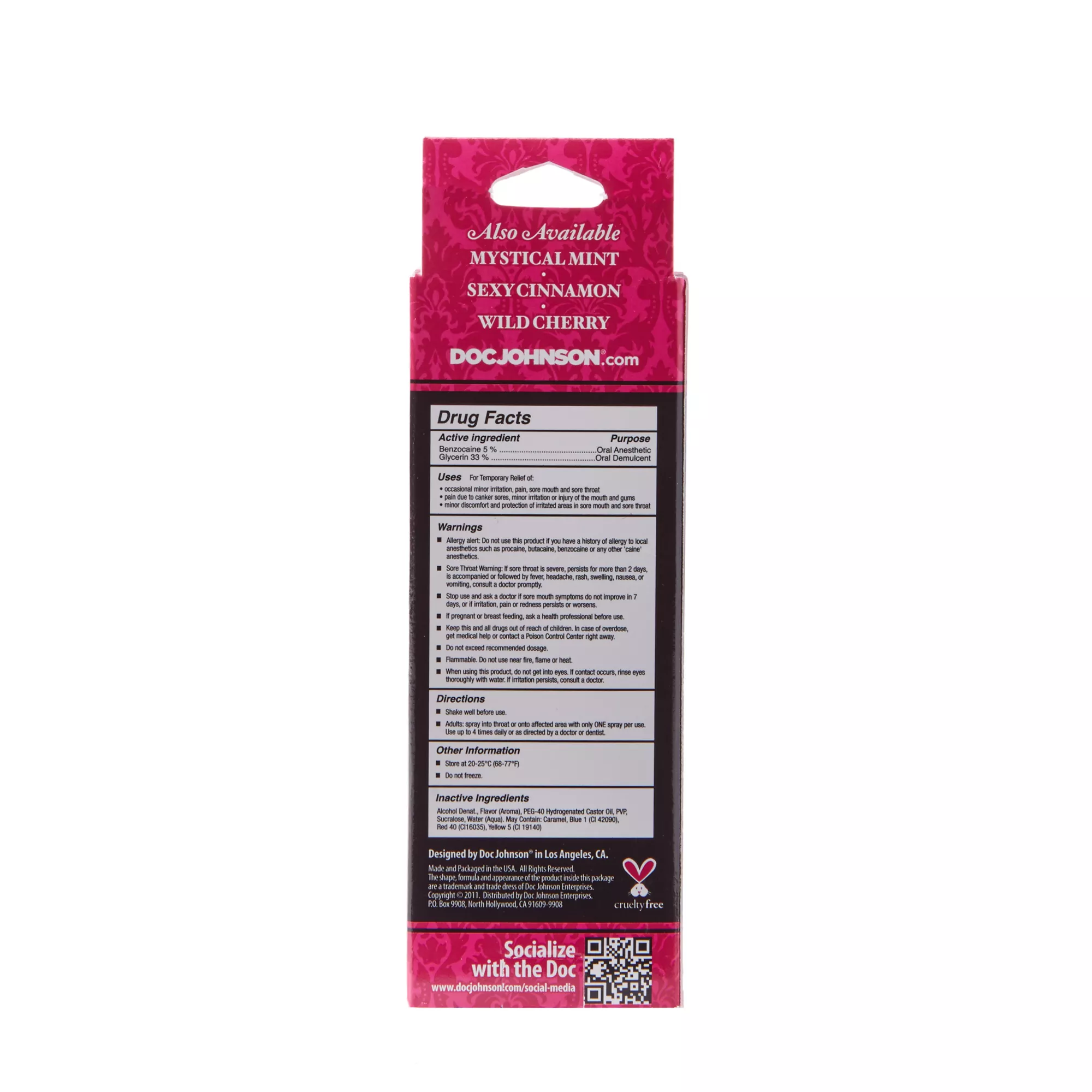 Good Head Menthol Strawberry Throat Numbing Spray - 2 oz. at Spencer's
