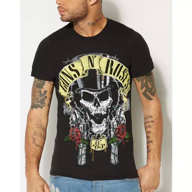 Top Hats Guns N Roses T Shirt - Spencer's