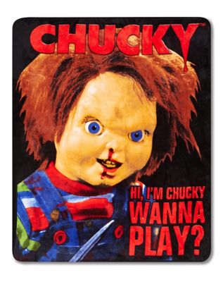 Hi, I'm Chucky Wanna Play Chucky Fleece Blanket - Spencer's