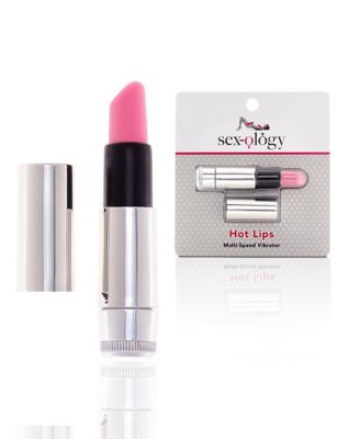 Luv Inc LV57 Rechargeable Lipstick Vibrator With 3 Interchangeable Textured  Silicone Heads