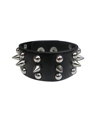 Spike Bracelet with Black Cord