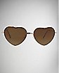 Heart Metal Frame Sunglasses