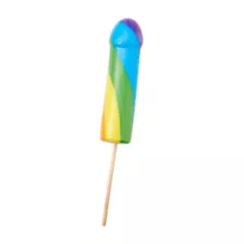 Jumbo Rainbow Pride Penis Lollipop at Spencer's