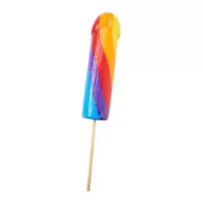 Jumbo Rainbow Pride Penis Lollipop at Spencer's
