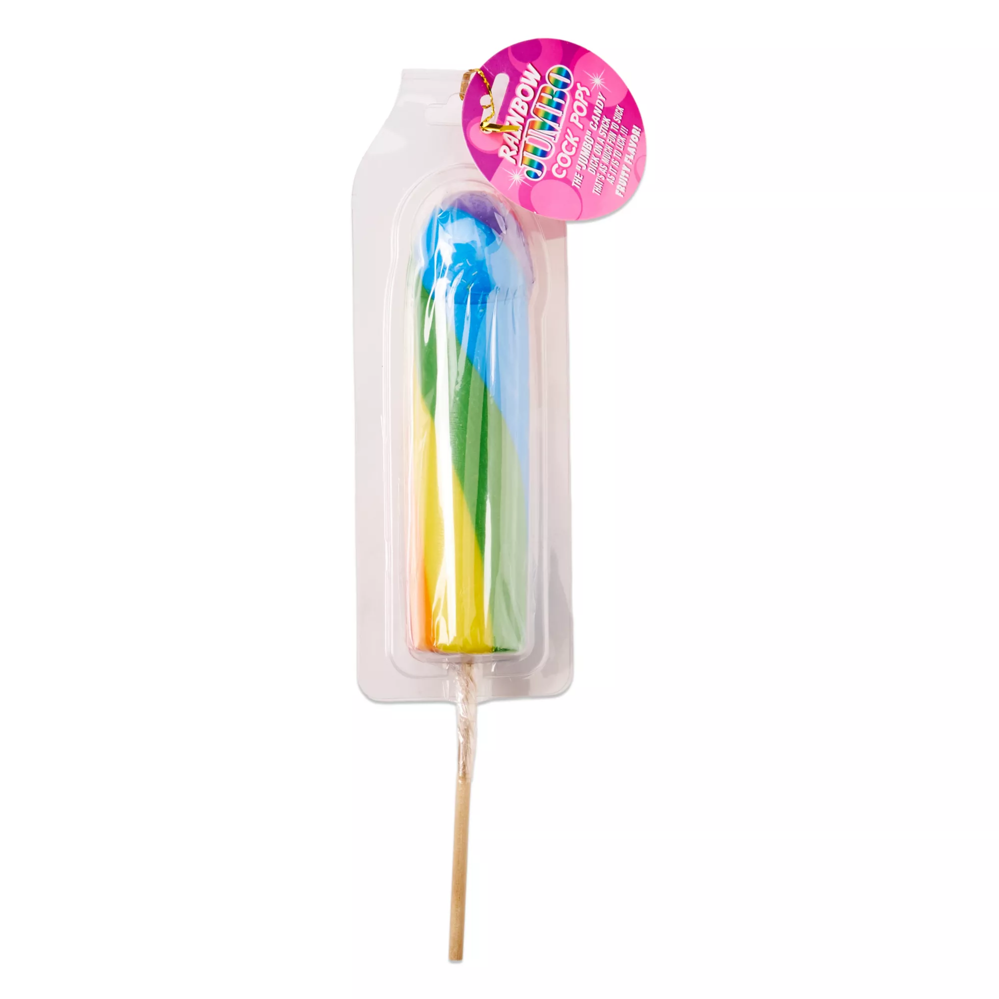 Jumbo Rainbow Pride Penis Lollipop at Spencer's