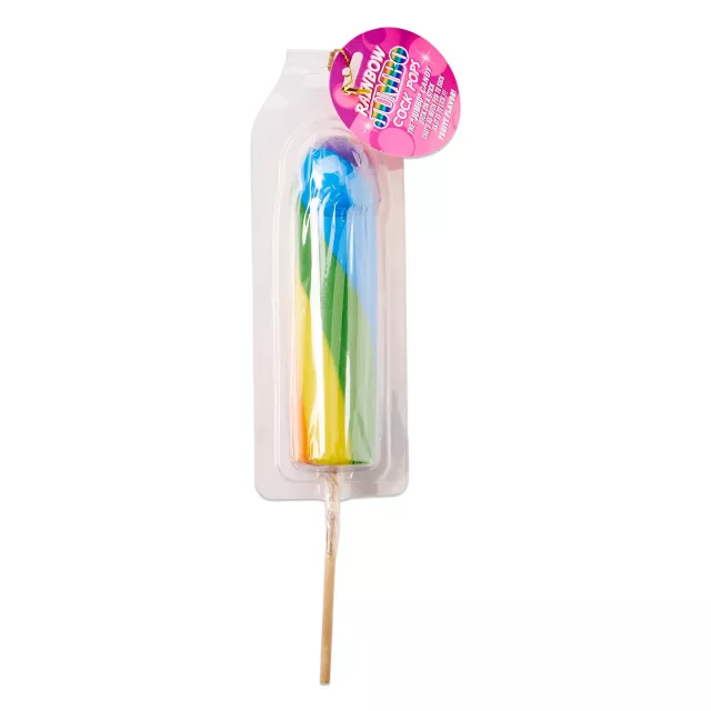 Jumbo Rainbow Pride Penis Lollipop at Spencer's