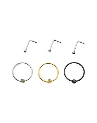 Nose Rings - 6 Pack by Spencer's