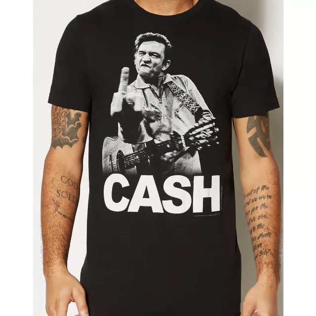 Finger Johnny Cash T Shirt at Spencer's