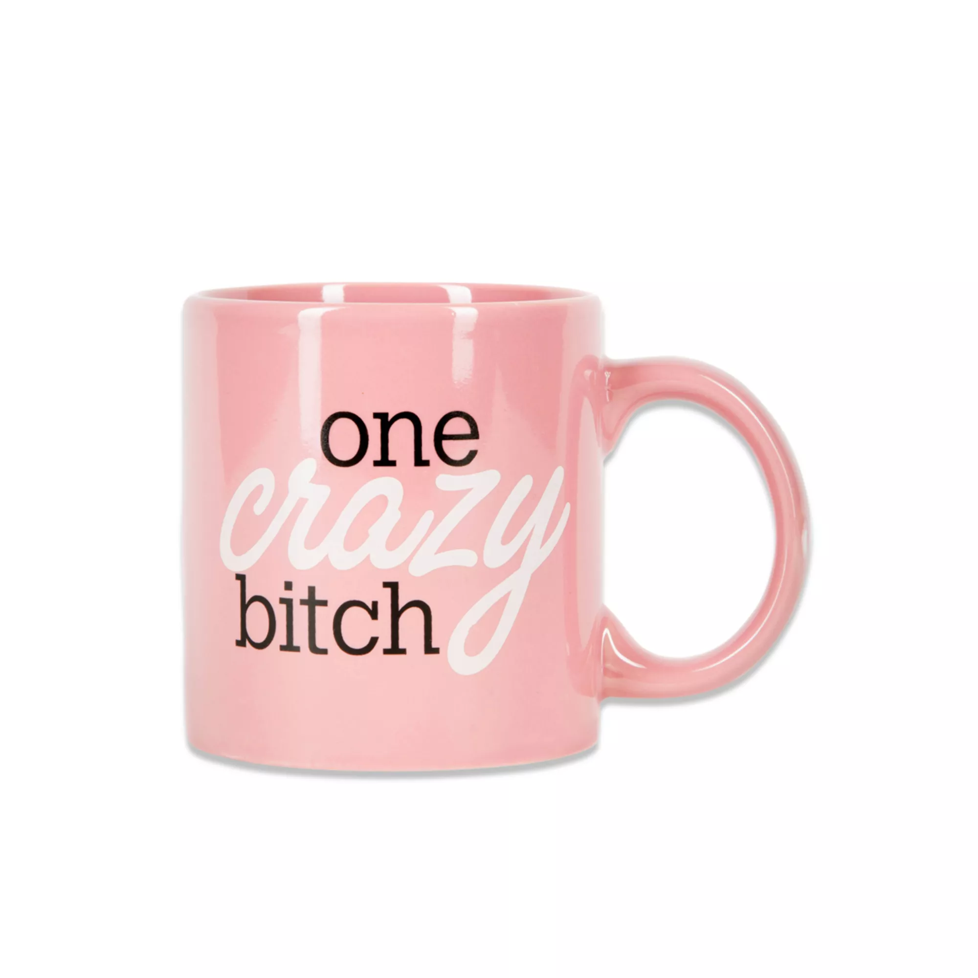 Pink One Crazy Bitch Coffee Mug - 22 oz. at Spencer's