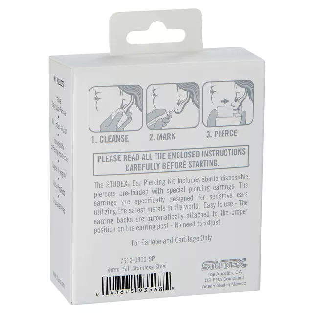 Stainless Steel Ear Piercer Kit at Spencer's