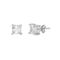 Square Clear CZ Stud Earrings at Spencer's