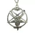 Ox Inverted Baphomet Pentagram Necklace at Spencer's