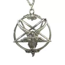 Ox Inverted Baphomet Pentagram Necklace at Spencer's