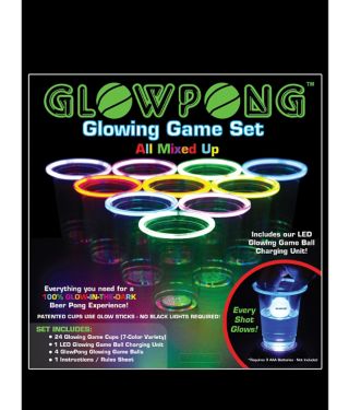 Glow Pong Mixed Competition Game Set
