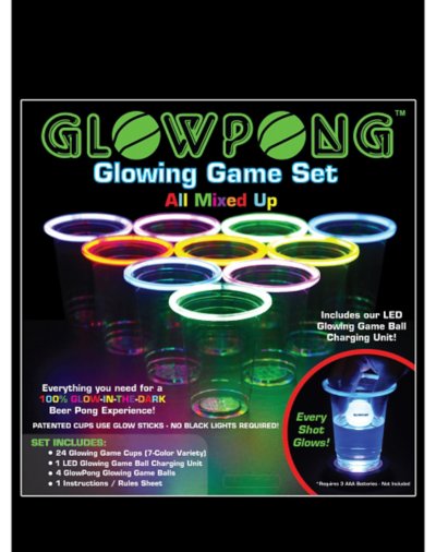 Glow Pong Mixed Competition Game Set