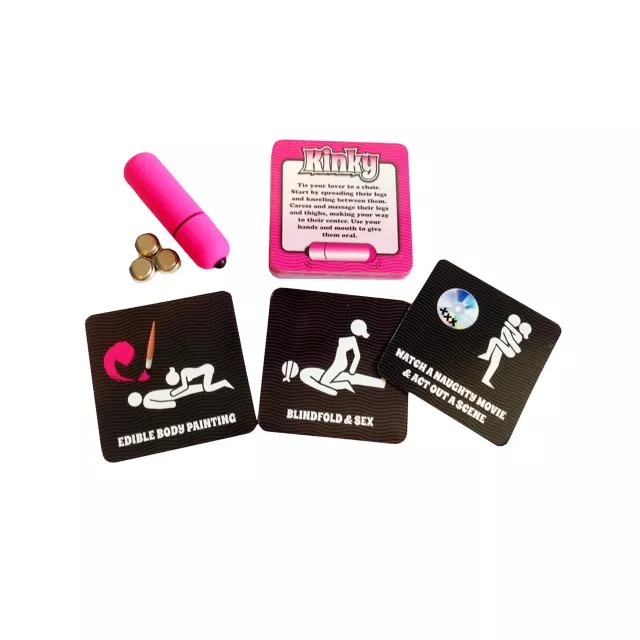 Kinky Vibrations Game With Waterproof Bullet Vibrator Pink at Spencer's