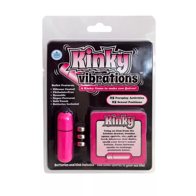 Kinky Vibrations Game With Waterproof Bullet Vibrator Pink at Spencer's