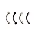 Black Curve Barbells 2 Pack - 16 Gauge at Spencer's
