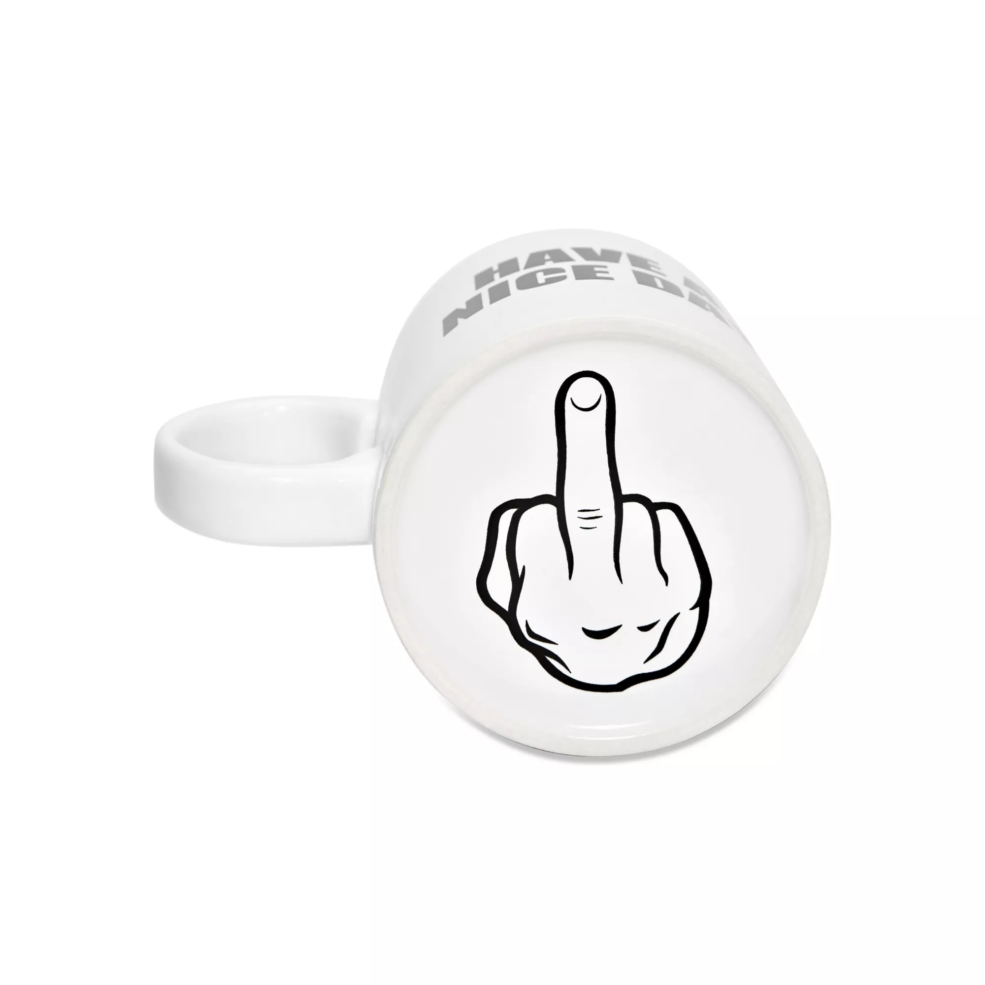 Have a Nice Day Finger Bottom Coffee Mug - 16 oz. at Spencer's