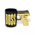 Foil Gold Gun Handle Boss Coffee Mug - 16 oz. at Spencer's