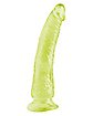 Afternoon D-Light Basix Rubber Works Glow-in-the-Dark Slim Dildo 7 Inch - Hott Love Extreme