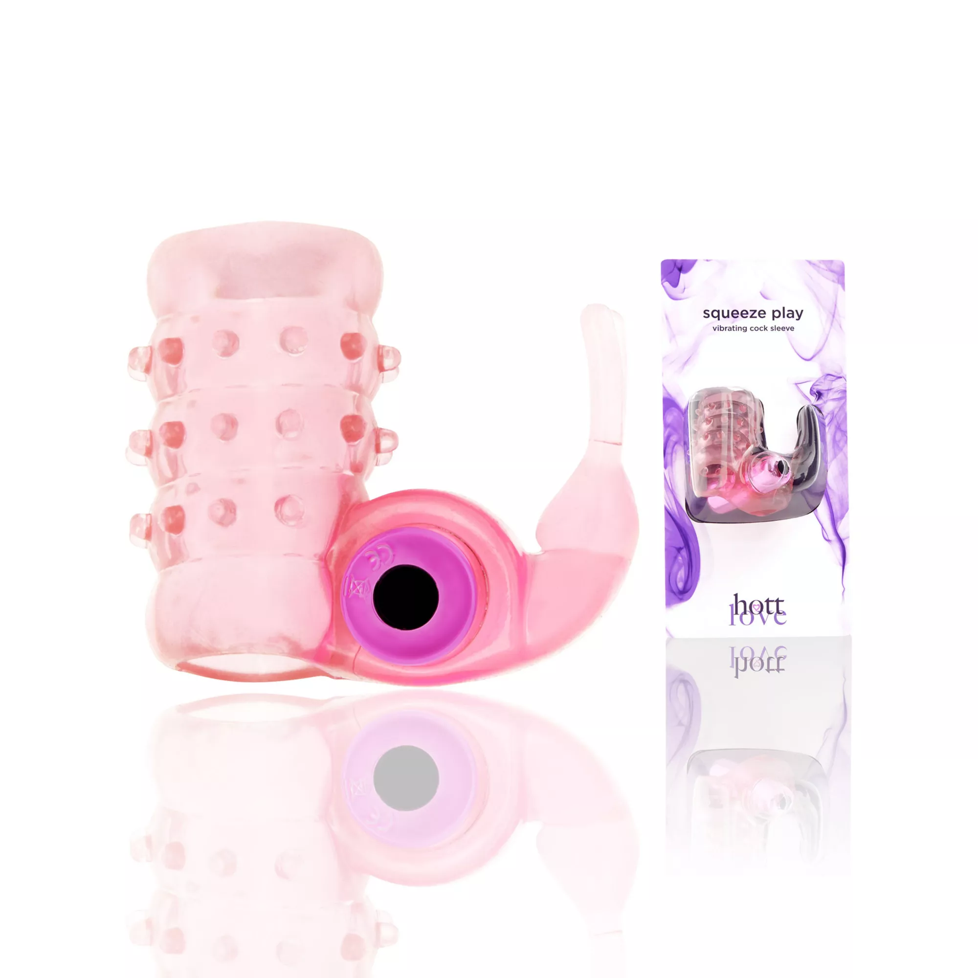 Squeeze Play Vibrating Cock Sleeve - Hott Love at Spencer's