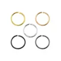 Multi-Pack Colored Hoop Nose Rings - 5 Pack at Spencer's