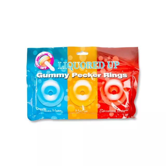 Liquored Up Gummy Penis Candy Rings at Spencer's