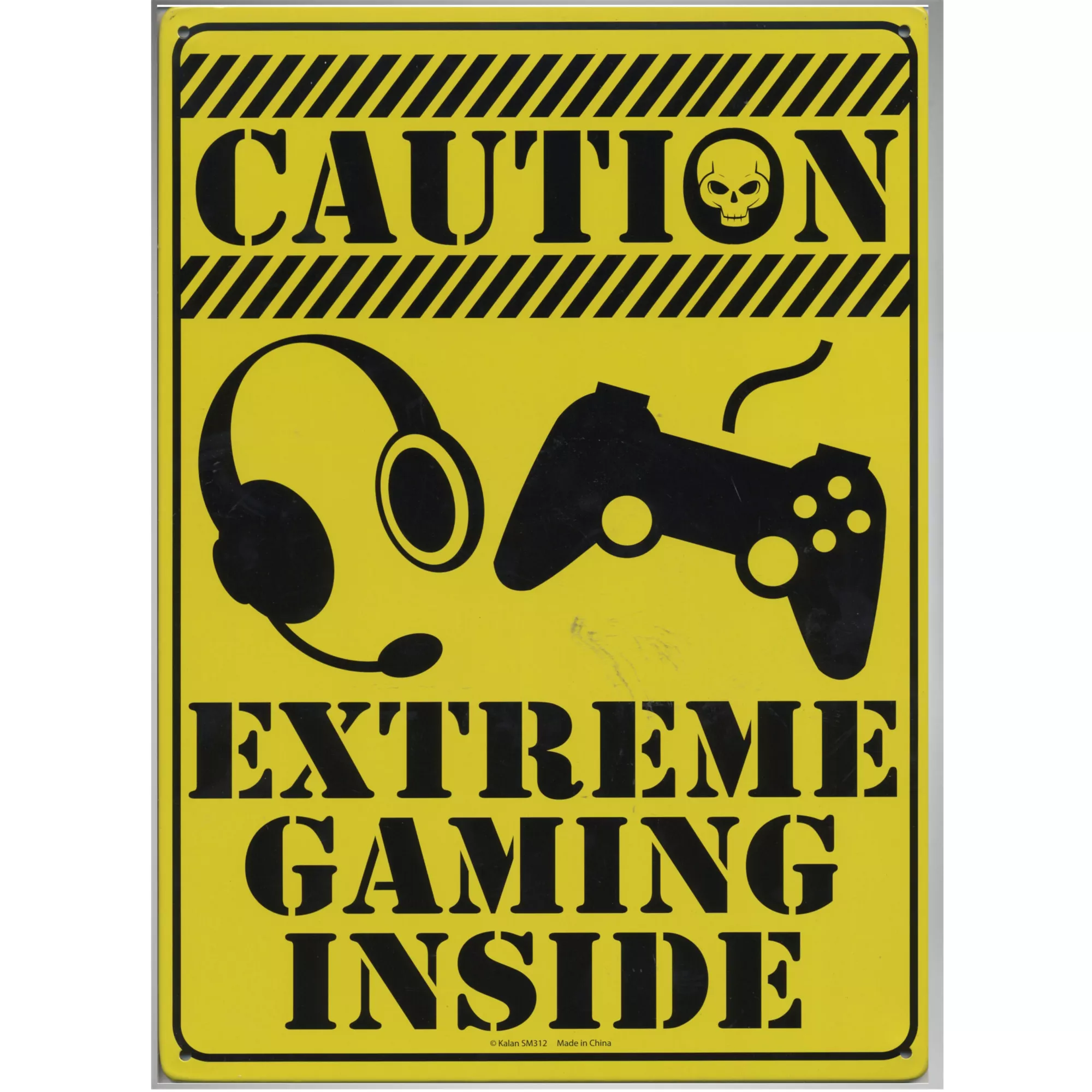 Caution Extreme Gaming Metal Sign at Spencer's