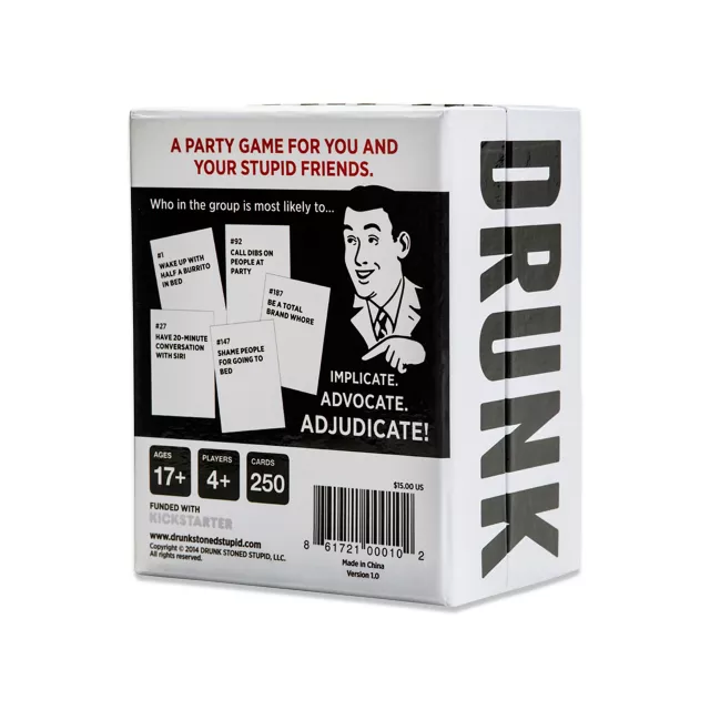 Drunk Stoned or Stupid Game at Spirit Halloween