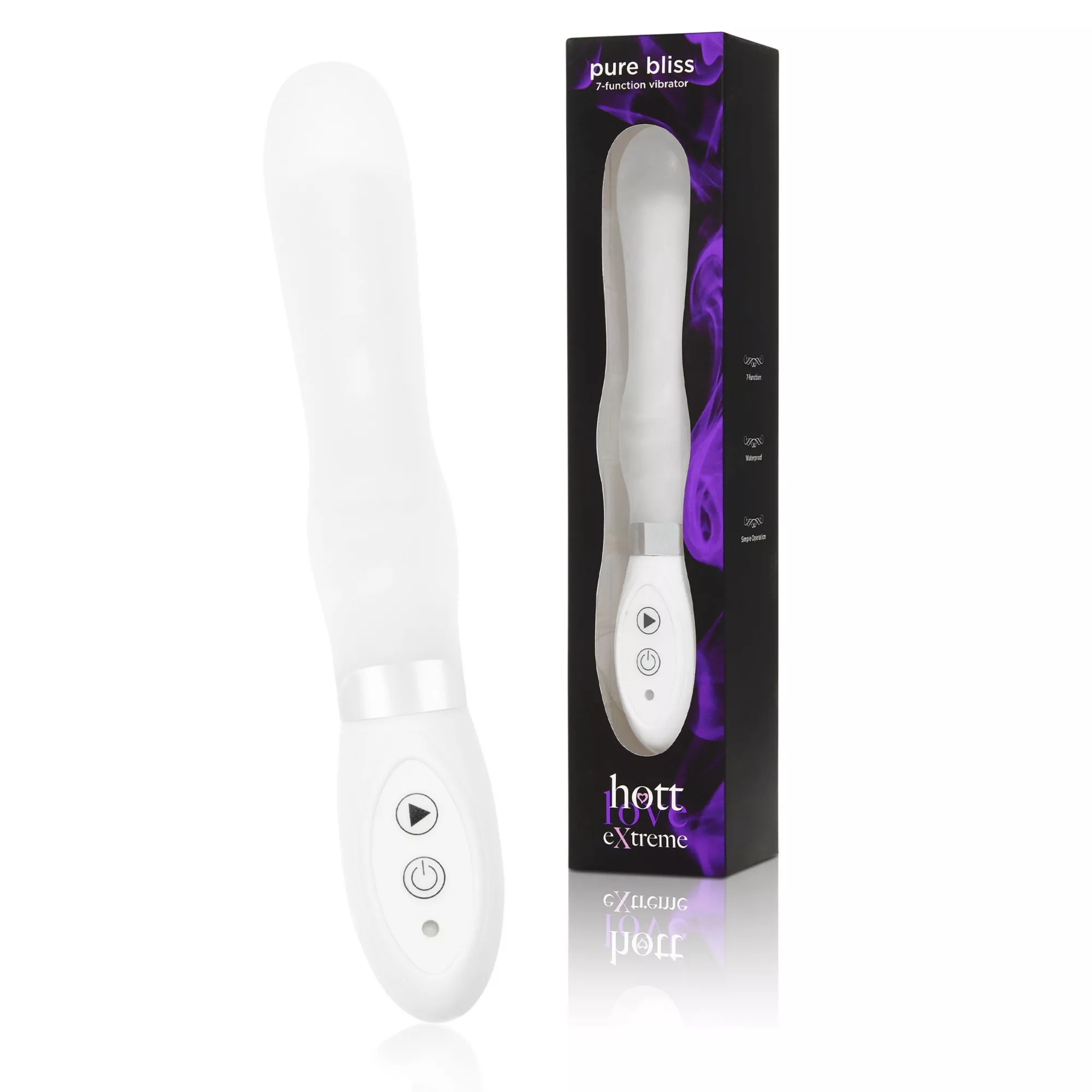 Pure Bliss 7-Function Waterproof Vibrator 7.5 Inch - Hott Love Extreme at Spirit Halloween