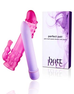 Perfect Pair Waterproof Vibrator with Rabbit Sleeve 6.5 Inch - Hott Love