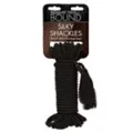 Silky Shackles Bondage Rope Black - Pleasure Bound at Spencer's