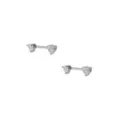 Clear CZ Heart Nipple Barbells at Spencer's