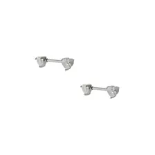 Clear CZ Heart Nipple Barbells at Spencer's