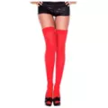 Opaque Thigh High Stockings - Red at Spencer's