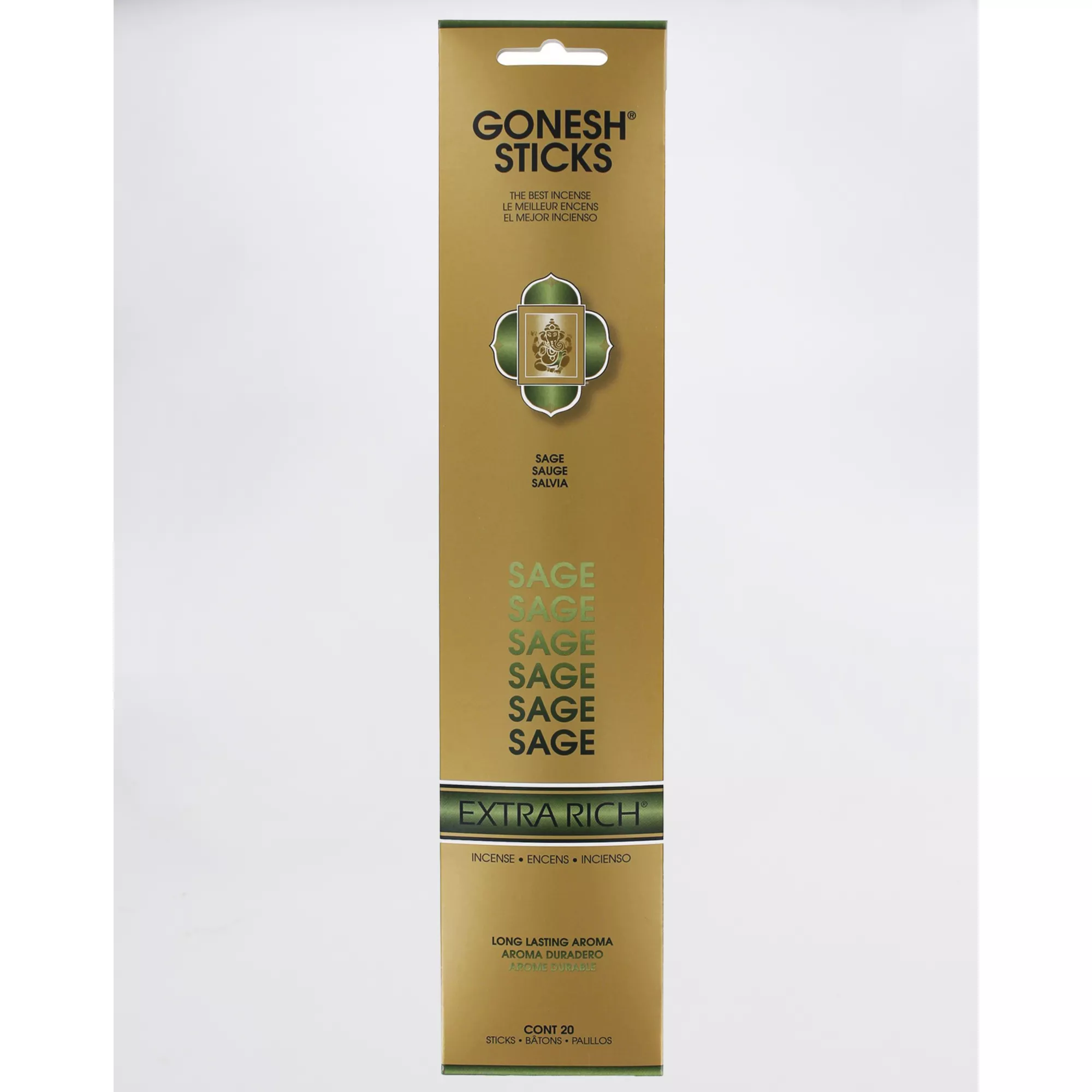 Gonesh Extra Rich Incense Sticks- 20 Pack Sage at Spencer's