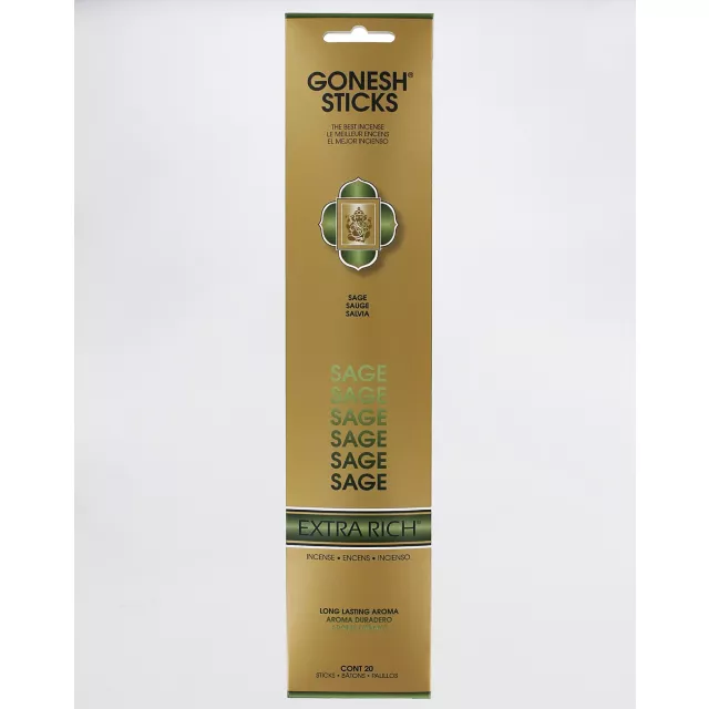 Gonesh Extra Rich Incense Sticks- 20 Pack Sage at Spencer's