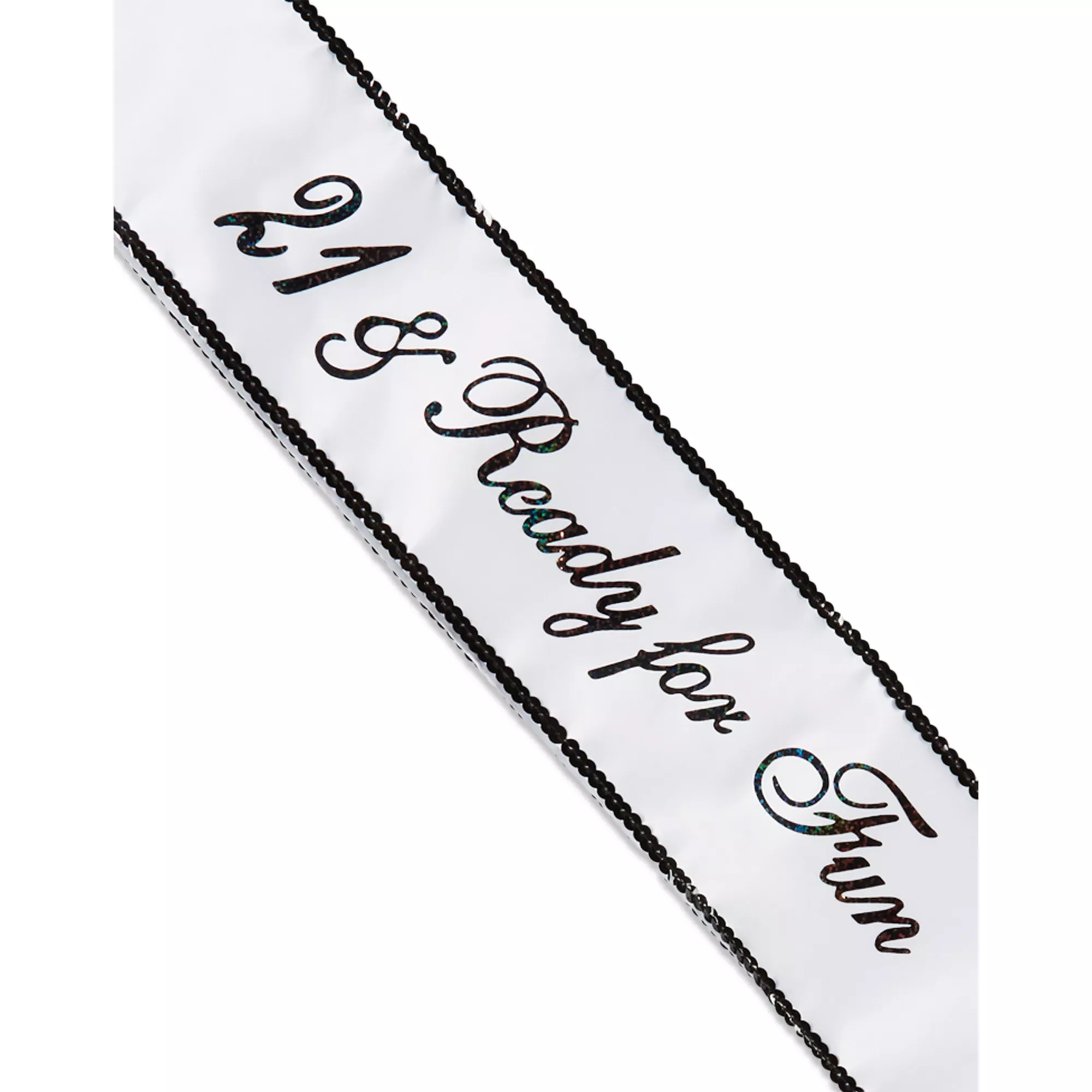 21 & Ready For Fun Birthday Sash at Spencer's