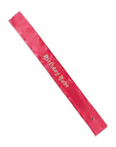 Red Light-Up Birthday Babe Sash