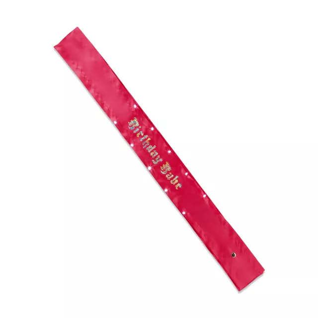 Red Light-Up Birthday Babe Sash at Spirit Halloween