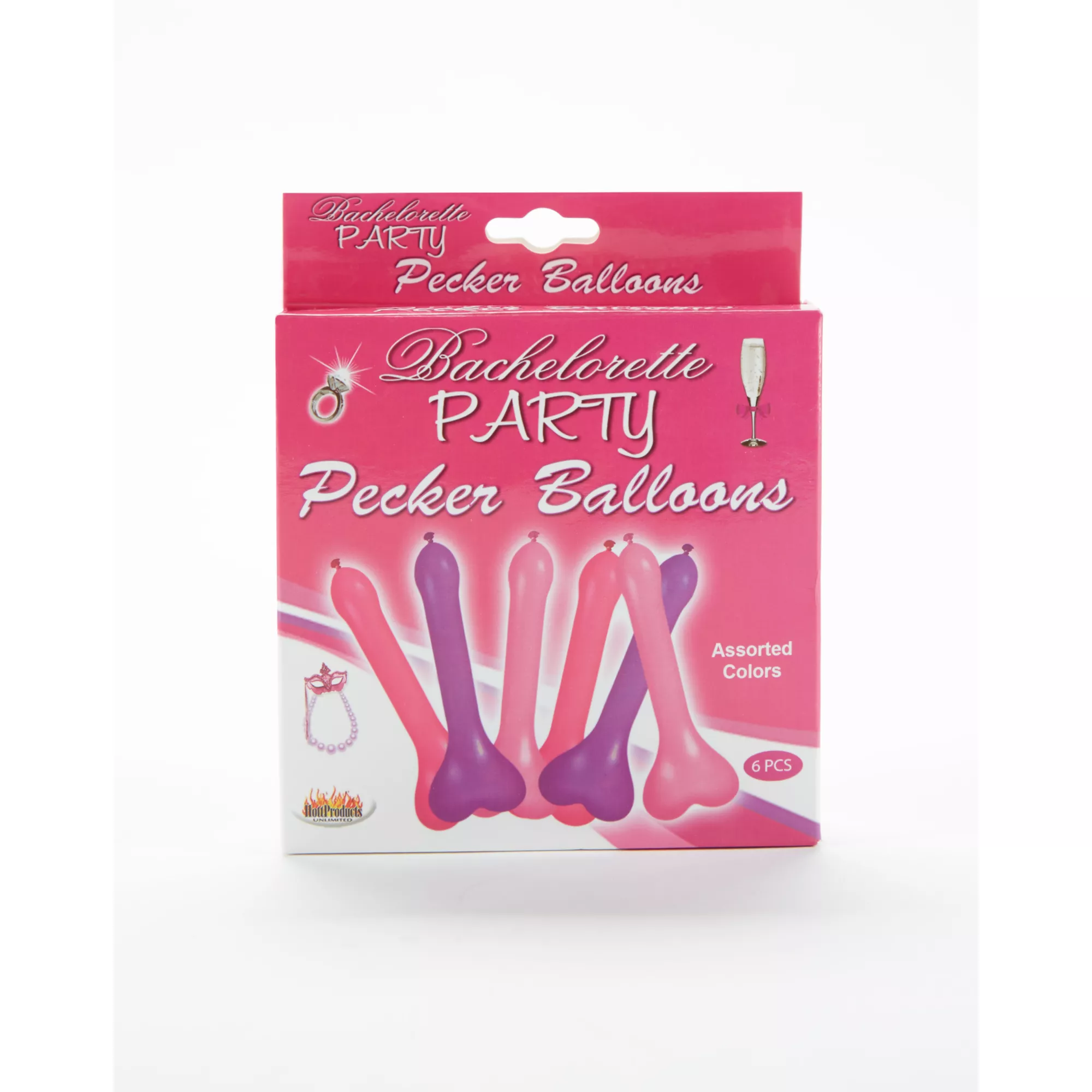Bachelorette Pecker Balloons - 6 Pack at Spencer's