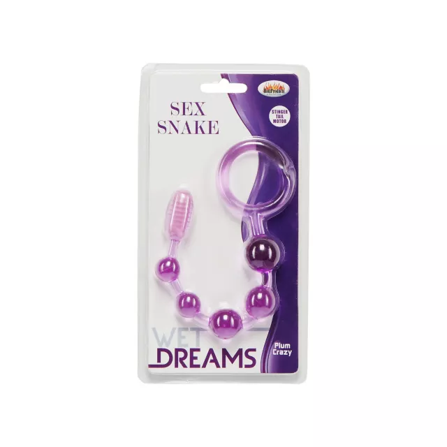 Wet Dreams Sex Snake Vibrating Anal Beads at Spencer's