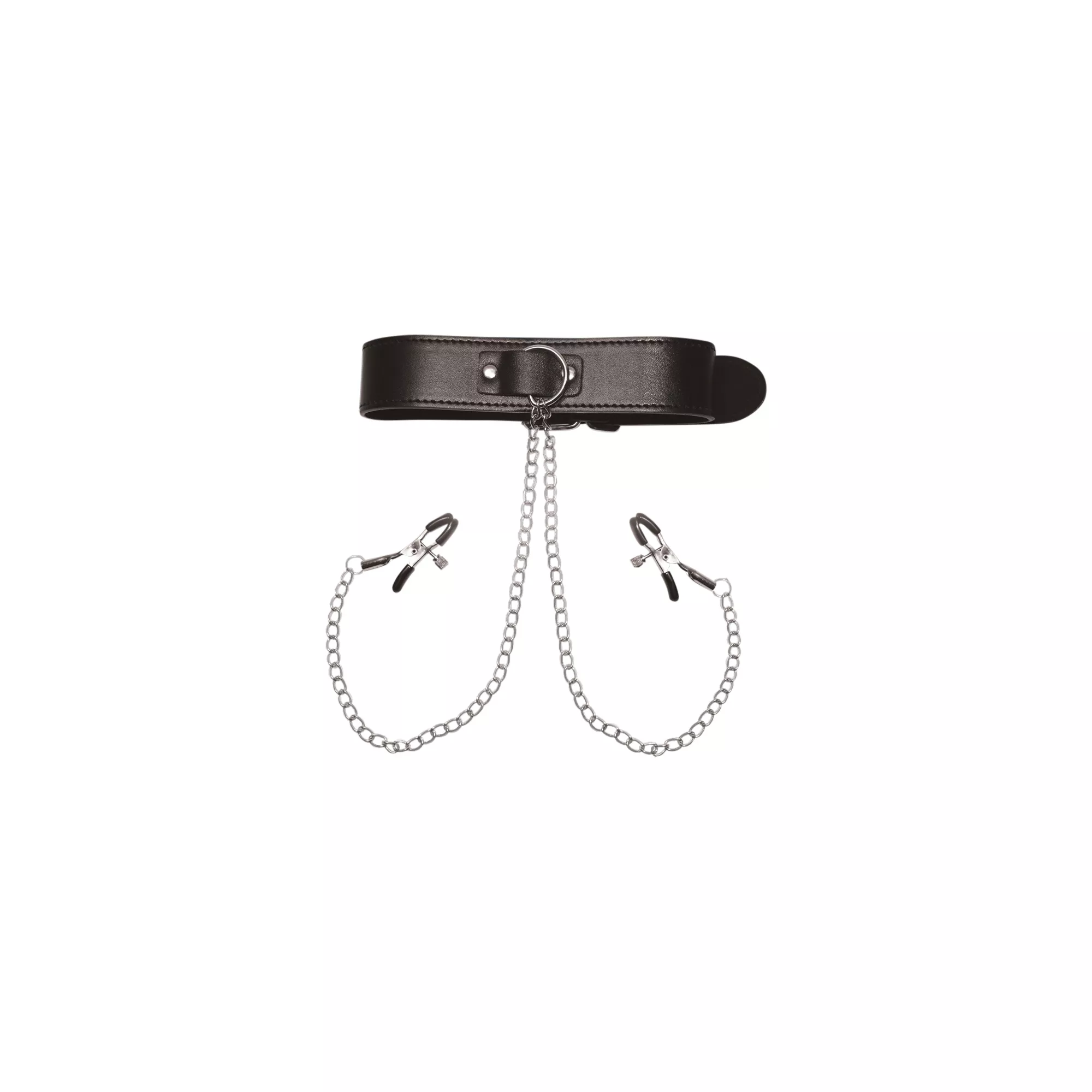 Collar with Nipple Clamps - Pleasure Bound at Spencer's