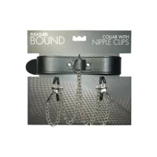 Collar with Nipple Clamps - Pleasure Bound at Spencer's