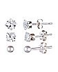 Balls and Stud Earring 6 Pack